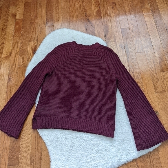 𝅺madewell wide flared sleeve knit pullover sweater alpaca blend xxs - Picture 4 of 11